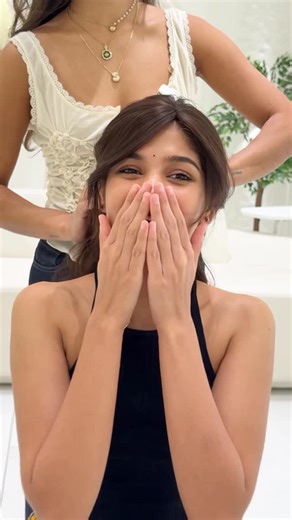 1 Hair Stop on Instagram: "Instant makeover using @onehairstopindia invisi-light curtain bangs 🥰"