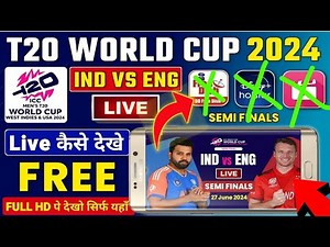🇮🇳IND vs 🇬🇧ENG Semi Final | t20 world cup match free mein kaise dekhen | Live Match HD