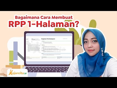 Contoh dan Cara Membuat RPP 1-Halaman (Merdeka Belajar)