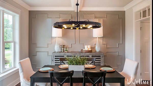 Wellmet Black Gold Wagon Wheel Chandelier, 42" Modern Farmhouse Chandelier, 8-Lights Rustic Round Metal Light Fixtures for Dining Room, Living Room, Kitchen Island, Foyer, Entryway