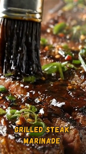 🥩 Grilled Steak Marinade 🔥 Protein: 52g | Juicy, Bold & Packed with Flavor! This is the ultimate steak marinade — salty, sweet, garlicky, with a little heat. It makes the outside caramelize beautifully while keeping the inside tender and ultra-juicy. Perfect for grilling season (aka always). 📝 Ingredients: ✦ 2 ribeye or sirloin steaks (about 8 oz each) ✦ 1/4 cup soy sauce ✦ 2 tbsp olive oil ✦ 2 tbsp Worcestershire sauce... 📝Full Recipe in Comment💬 | Handmake Recipes