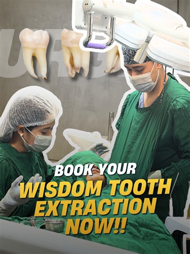 Akala ng iba, wisdom tooth extraction is just a simple ‘bunot’… but there’s more to it than meets the eye. Behind every procedure is a careful step-by-step process—starting from proper anesthesia, precise gum access, controlled removal of the tooth, and ensuring the area is clean to promote proper healing. We don’t just remove the tooth—we make sure it’s done safely, comfortably, and with minimal trauma to protect your surrounding gums and nerves. 💛 If you’ve been delaying your wisdom tooth rem