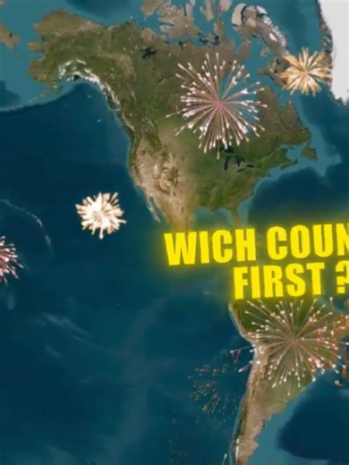 The First New Year on Earth#geography #facts #maps #foryouu #newyear