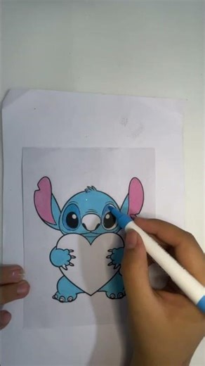 Cute Blue Alien Coloring! Fun and Easy Drawing #artshorts #kidsshorts #familyfriendly
