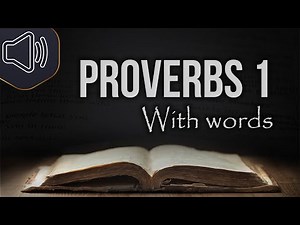 The book of Proverbs chapter 1 KJV | Audio Bible reading
