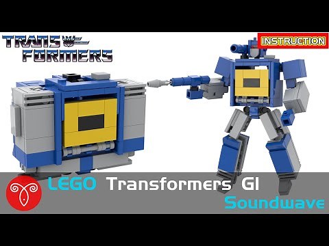 Lego Transformers MOC G1 Soundwave How to build Mini Cassette Mecha Tutorial