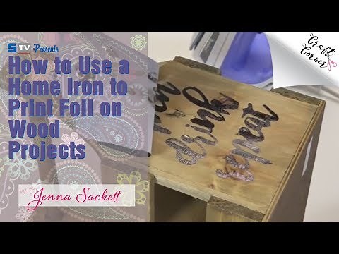 How to Print HTV on Wood with Heat Transfer Foil | Craft Corner