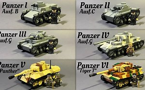 乐高第二次世界大战德军坦克MOC