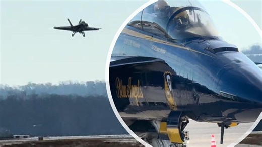 WATCH | U.S. Navy Blue Angels fly over Harrisburg
