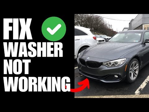 BMW 4 Series Windscreen Washer Not Working - How To Fix