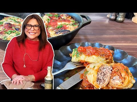 How to Make Cast-Iron Skillet Roast Stuffed Cabbage | Easiest Stuffed Cabbage Ever | Rachael Ray