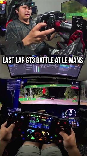 doesn't always end up going my way lol #simracing #lemansultimate #racinggame #simulator