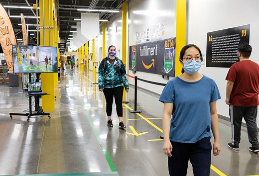 Amazon’s ‘Distance Assistant’ uses augmented reality to show workers if they’re far enough apart
