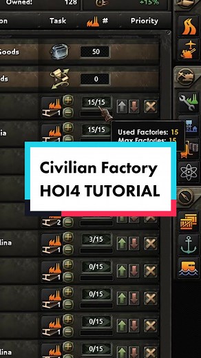 Civilian Factory Tutorial (HOI4) #fyp #hoi4 #streamer #hoi4meme #youtube #youtuber #gaming #twitch #twitchstreamer #foryoupage #strategygaming #memer #ww2 #hoitiktok #heartsofiron4 #hoi4guide #gamingtutorial comment any questions you have!