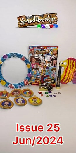 Swashbuckle magazine, issue 25, Jun/2024, with pirate set 🏴‍☠️🪼🐡