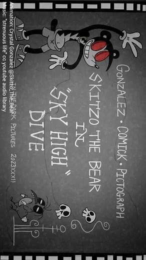 Sky High Dive! #skitzo #skitzothe1920skillerbear #skitzothebear #animation #horror #killer #darkhumor #cartoon #humor #bear #indieanimation