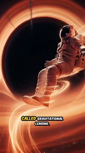 How black holes bend space and time (funhouse mirror effect)