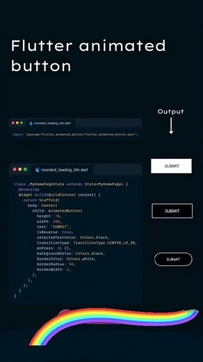 Flutter animated button