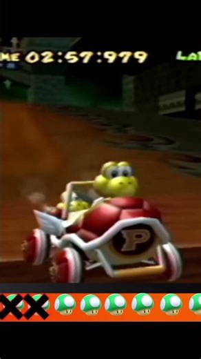 When a BLUE SHELL comes DANGEROUSLY close to HITTING me at the end