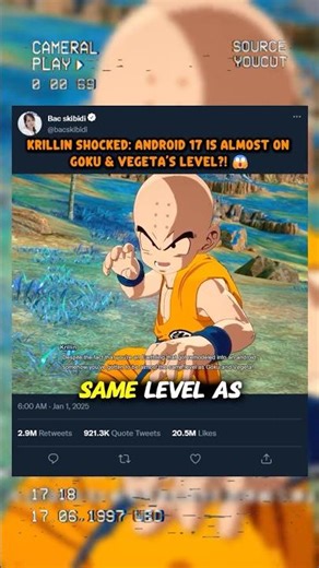 Krillin Shocked: Android 17 Is Almost on Goku & Vegeta’s Level?!😱 #sparkingzero #crashout #knockout