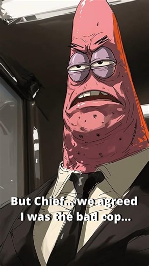 Patrick The Star The Bad Cop #anime #chainsawman