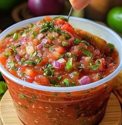 ️ Best Homemade Salsa Ever ✨ Fresh, zesty, and bursting with flavor — this salsa beats anything from a jar! Perfect with tortilla chips, tacos, burritos, or grilled meats. Once you try it, there’s no going back!   Get the Full Recipe  (check c.o.m.m.e.n.t)  Hashtags: #HomemadeSalsa #FreshSalsa #MexicanFood #DipLovers #TastyToobo #ChristmasYummyTable #SpicyAndFresh | Cooking Recipes | Facebook