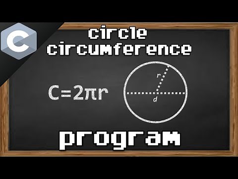 C circle circumference program ⚪