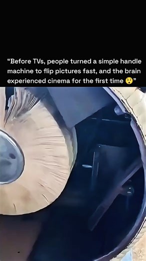 Curvico Explained on Instagram: "Before screens and streaming, motion was born from patience, gears, and human curiosity 🎞️ Long before televisions existed, people experienced moving images by turning a simple hand-cranked device. Machines like the zoetrope and phenakistoscope flipped illustrated frames so quickly that the brain stitched them into motion. This worked because of persistence of vision—the brain briefly holds each image, blending them into a continuous scene. For the first time, d