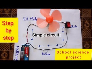Working model of simple electric circuit/Science project for school exhibition/ At Home