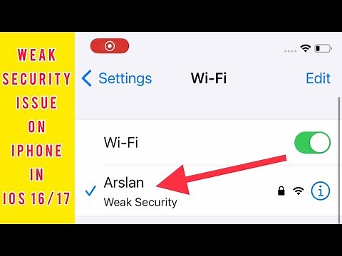 How to Fix "Weak Security" on iPhone