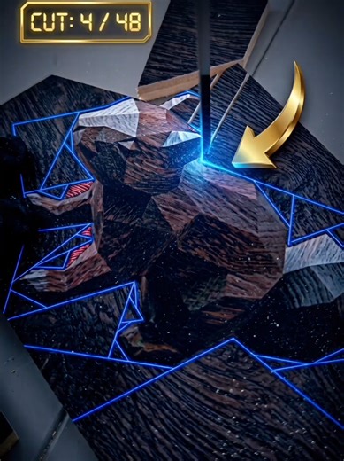 Crafting Geometric Wood Art: A 3D Illusion