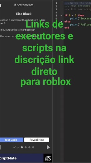 Curto comentário de tudo mundo #roblox #executor #shorts