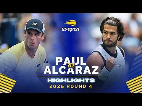Tommy Paul vs. Carlos Alcaraz Highlights | 2026 US Open Round 4