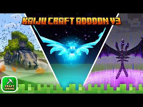 Can You Survive The Strongest Kaiju? Kaiju Craft Addon V3 For Minecraft Bedrock