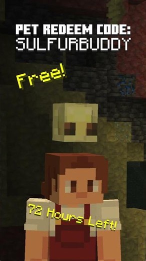 You have 72 hours to claim this Baby Sulfur Cube Pet for free using the code: SULFURBUDDY
