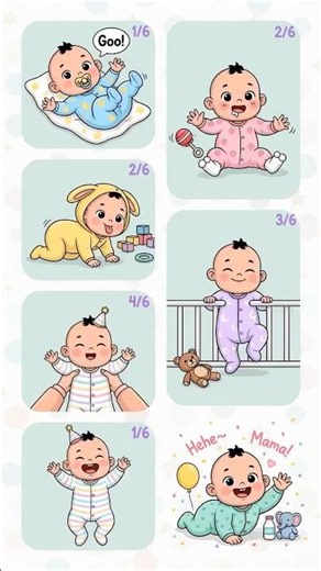 Best Performing Option: Cute Baby Daily Routine 🍼 From Hello to Goodnight! | Adorable Baby Cartoon
