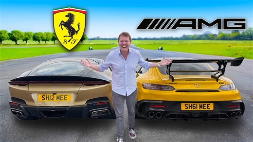 Ferrari 12Cilindri vs AMG GT Black Series – Drag Race