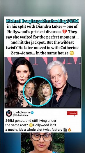 Michael Douglas $45M Divorce Twist 😳 Living With Ex & Catherine Zeta-Jones?!