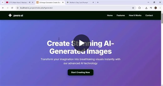 I built an AI Image Generation Web Application using PHP backend development and modern web technologies. This project focuses on transforming user prompts into AI generated visuals through API… | Kamran samejo