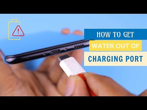 How to Get Water Out of Charging Port | Step-by-Step Guide