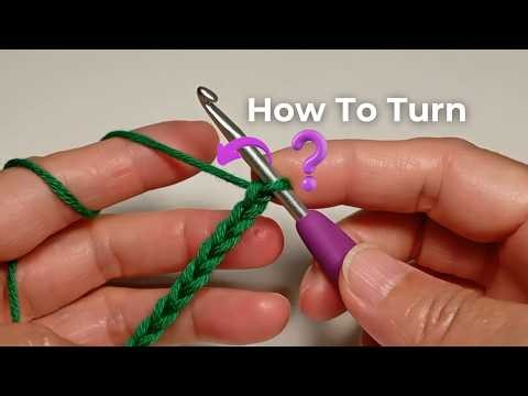 How to Turn Crochet Rows for Beginners – SC, HDC, DC, TR & Slip Stitch