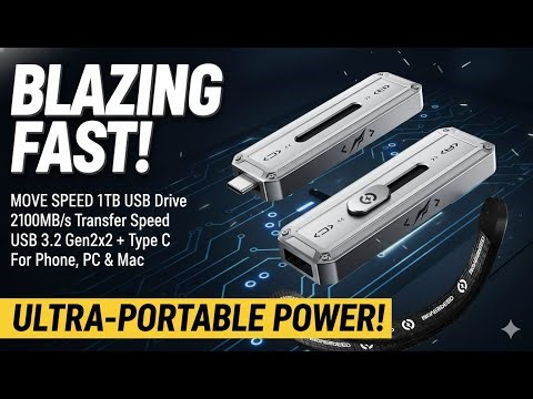 MOVE SPEED 1TB USB Drive Review | 2100MB/s Portable SSD Power