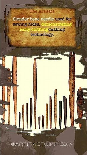 Paleo-Indian Bone Sewing Needle 🪡 #Archaeology