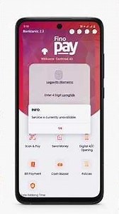 Fino pay Service is currently unavailable | Service is currently unavailable problem |