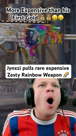 Jynxzi pulls his 2. most expensive Weapon 🌈💰🤑 #jynxzi #cs2 #pull #case #rare #expensive #rainbow