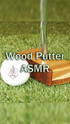Wood Putter ASMR #asmr #asmrvideo #golf #putter #timbertouch