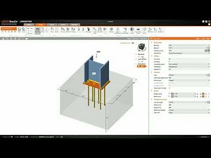 column base connection using idea statica and Tekla structures.. with anchor rods