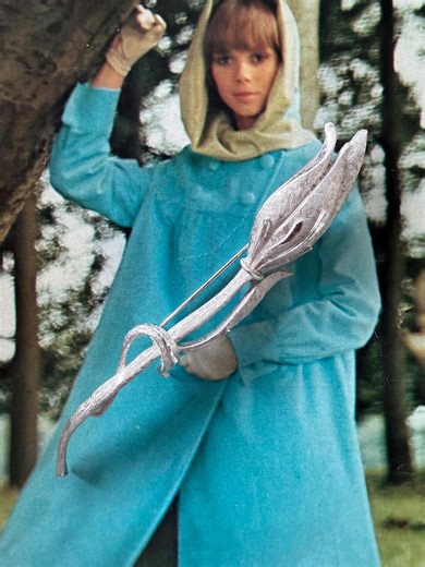 1950s Coro Signed Rose Brooch Silver Tone Long Stem Flower Pin Mid Century Floral Romantic Vintage Jewelry Gift - Etsy