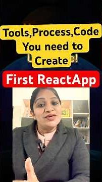 How to Setup/Create First React App || React Basics🚀 #reactjs #shortsfeeds
