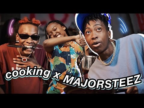 COOKING WITH ‪@officialmajorsteez822‬ 🤣🔥 | DID WE DATE?! BODY COUNT?! #SLIME